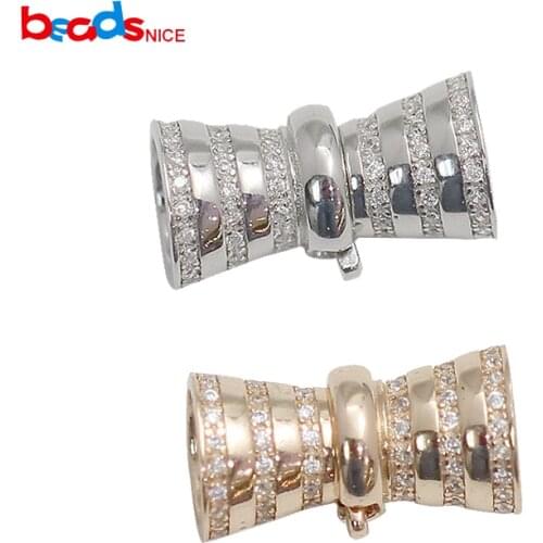 Beadsnice Sterling Silver Clasp Connector For Jewelry Necklace Or Bracelet Making Wholesale Accessories ID39208