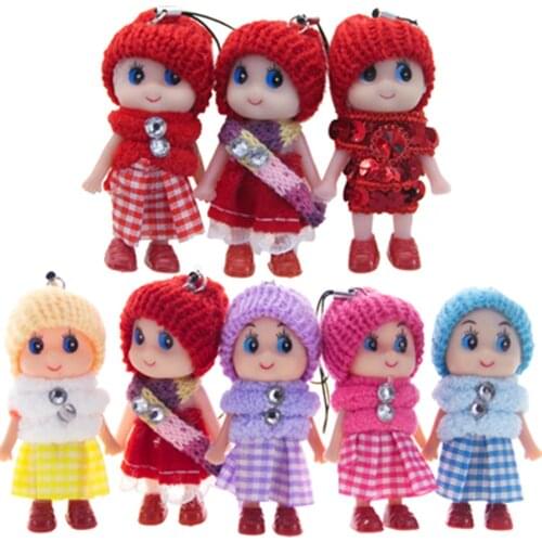 Creative plush wedding little pendant doll plush doll childrens toys kindergarten gift backpack wallet key pendant