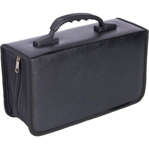 Creative CD Storage Bag CD Protective Bag DVD Protective Bag Creative Storage Bag Black (128Pcs Capacity)