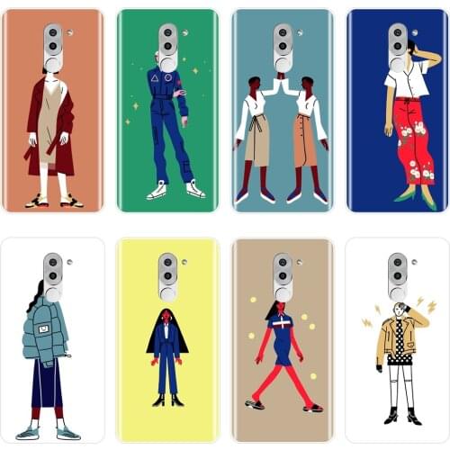 Fashion Model Men Cartoon Back Cover For Huawei Honor 6A 4C 5C 6C Pro Soft Silicone Phone Case For Huawei Honor 6 5A 4X 5X 6X