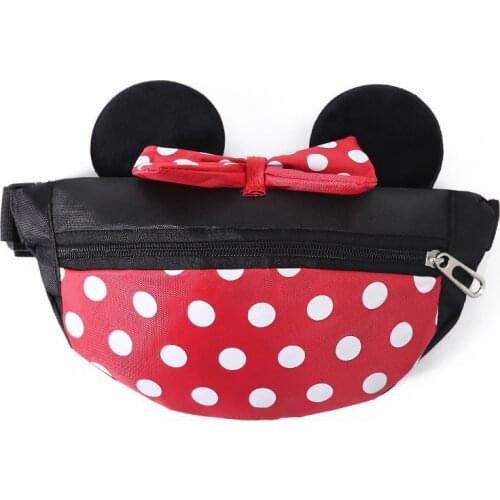 2021new Disney childrens chest bag childrens cartoon cute toddlers crossbody bag mini boys waist bag girl mickey mouse bag