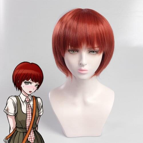 Game Danganronpa Koizumi Mahiru Cosplay Wigs Straight Cartoon Heat Resistant Synthetic Hairpiece Party Costume Wig Pelucas