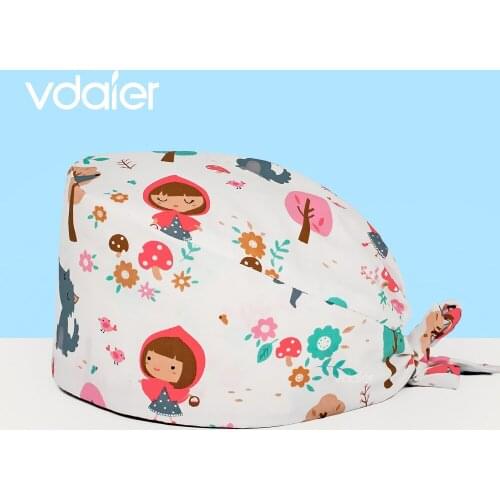 Unisex surgery cap Pharmacist work cap with Sweatband Adjustable Tie Back Hats Unisex scrub cap Elastic cap scrub hats