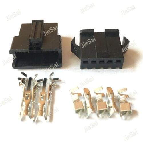 Male And Female JST SM 5 Pin 5 Way Multipole Connector Plug With Terminal 2.54mm