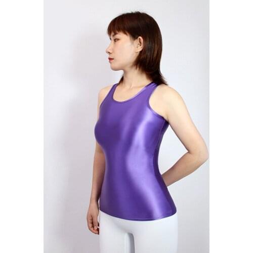 Sexy suspender tight sleeveless top 4 color Japan slim competitive swimming fun professional swimsuit smooth tight swimsuit 3XL