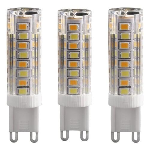 LED bulb 7W three color dimming adjustable G9 ceramic light source highlight 2835 bead energy saving lamp corn lamp source