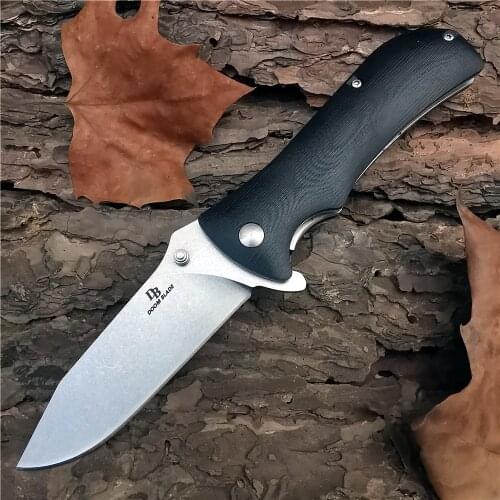 Outdoor Tactical Camping Hunting Survival Pocket Quick Folding Knife D2 Blade G10 Handle Flipper Knives Ball Bearing Hand Tool