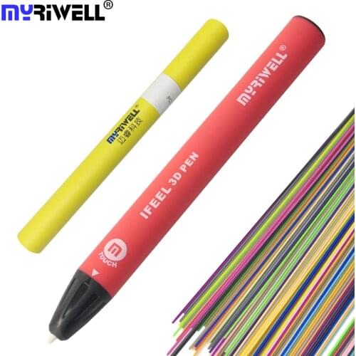 Myriwell 3D Pen Touch Sensing Pen Doodler Magic 3D Printing Pen USB Charging 1.75mm ABS/PLA Filament Silk The Best Gift Myriwel