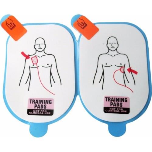 5 Pairs/Lot Adult Training Replacement Pads AED Training model universal trainer Emergency Rescue Kit Family health Care