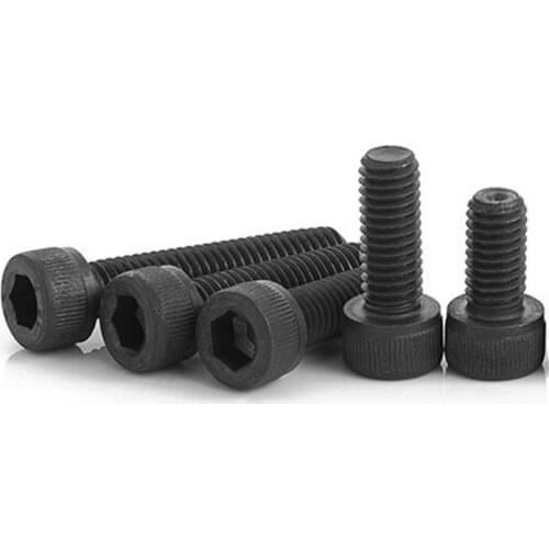50/20/20/5PCS M1.6 M2 M2.5 M3 M4 M5 M6 M8 DIN912 Grade 12.9 allen Hex socket head screw black Hexagon Socket Head Cap Screws