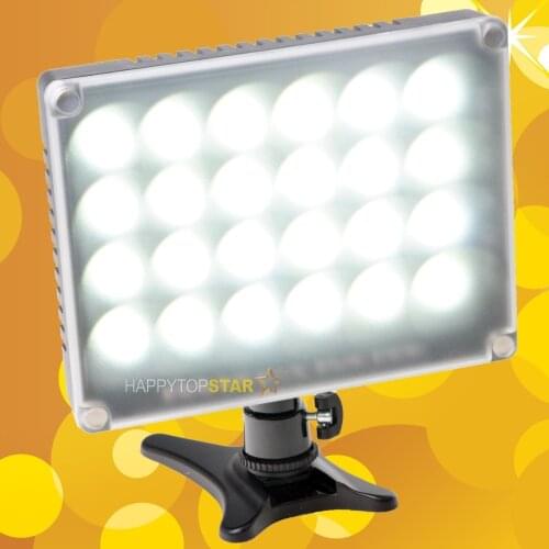 5600K Ultra Bright W24 LED Video Camera Light Lamp For CANON 700D 650D 60D 5D III NIKON D5 D7300 Video Camcorder DV Lamp Light