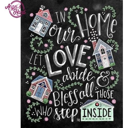 Diamond Painting Cross Stitch full Diamond Embroidered 5D Diy Restaurant blackboard Pattern Diamond Mosaic Picture kids gifts