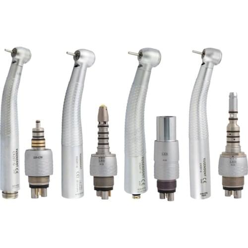 "COXO YUSENDENT Dental LED Fibre Optic High Speed Handpiece 6 Hole Coupler M6 Adaptor CX207-G Air Turbine "