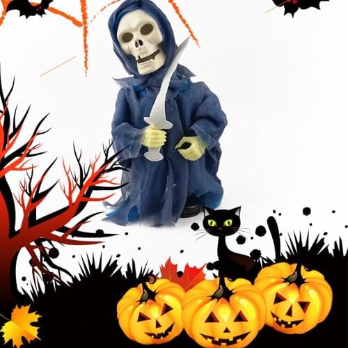 Halloween Horror Electric Luminous Dancing Ghost Doll Scary Bar Haunted House Halloween Decoration Props Childrens Toys