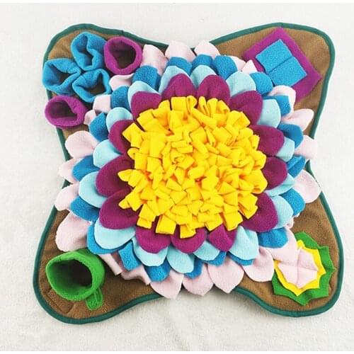 Dog Snuffle Mat Sniffing Training Pad Dog Puzzle Toy Slow Feeding Bowl