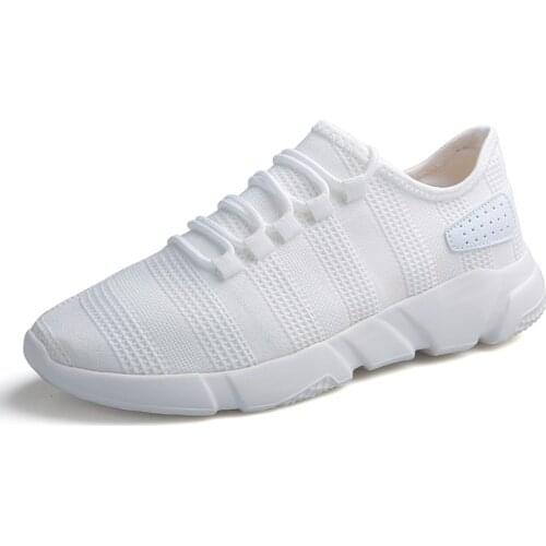 Men Tennis Shoes Sports White 2019 Summer Mens Walking Shoes Anti-Skid Soft Soled Shoes Tenis Masculino Outdoor Trainers Cheap