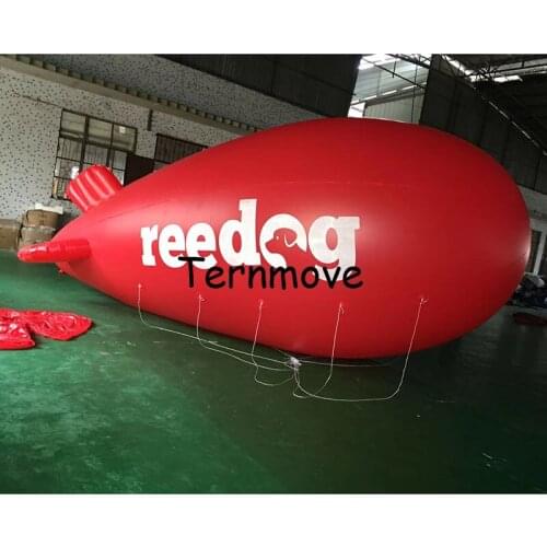 6 M /19.6FT Long Inflatable Advertising pvc helium Blimp Inflatable Zeppelin/Airship airplane with your Different Logos