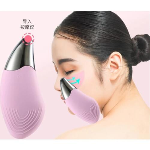 New 20pcs/lot Mini Electric Facial Cleansing Brush Silicone Sonic Face Cleaner Deep Pore Cleaning Skin Massager