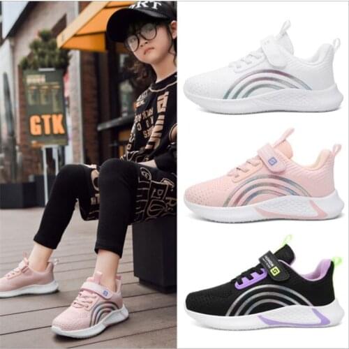 Girls' shoes coconut shoes 2021 spring and autumn new childrens breathable mesh casual shoes girls' soft soled sports shoes