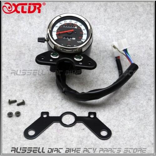 Odometer Speedometer Tachometer Speedo Meter km/h mph for Honda CB 125 Cafe Racer Suzuki GN125 EN Retro