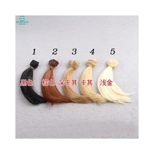 Wholesale 5pcs/lot 10*100CM Doll wig/hair Big Bend styling hair For doll 1/3 1/4 1/6 BJD SD DIY Things for dolls