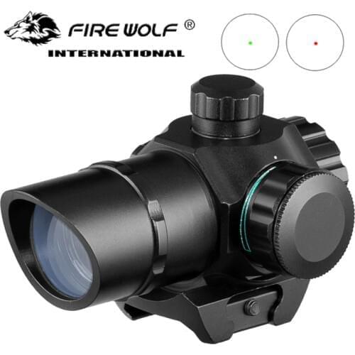 Red Dot Sight Tactical Skew Notch Mini 1x22 Red & Green Dot pistol Sight Scope Airsoft Riflescope Hunting Scope for 20mm Rail