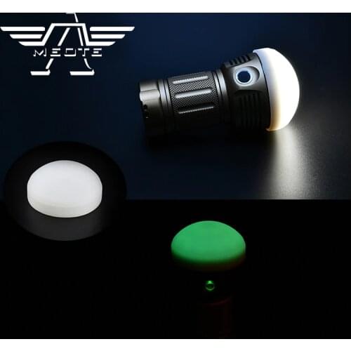 MEOTE Φ75mm Silicone Fluorescence Diffuser For EOC01/EOC02S Flashlight For Self Defense Camping Light Reading Light Signal Light