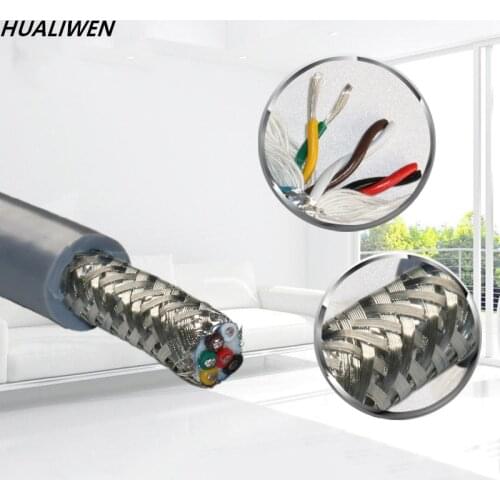 TRVVPS twisted pair folding resistant high flexible drag chain shielded cable RVSP2 4 6 core 0.15 square