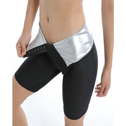 Ultra Sweat Sauna Pants Body Shaper Slimming Long Pants Thermo Shapewear Shorts Hook Waist Trainer Tummy Control Fitness Legging