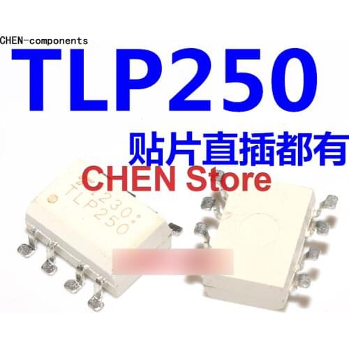 10pcs Original optocoupler TLP250 straight Insert SMD