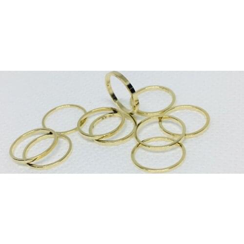 20Pcs DIY Manual Accessories Copper Package 14 K Real Gold Color Preserving Earrings Pendant Accessories