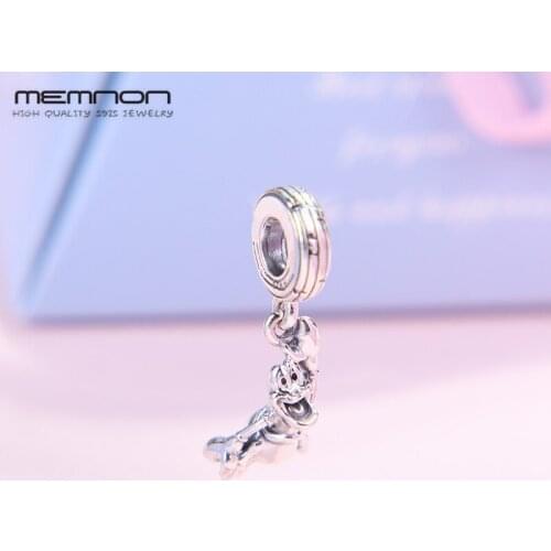 2019 New the little mermaid sebastian charms S925 100% Silver small Pendant Charm DIY Bracelet bangle Accessories Memnon Jewelry