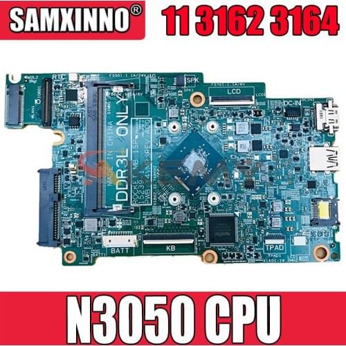 Akemy NEW N3050 CPU FOR Dell Inspiron 11 3162 3164 Laptop Motherboard 15239-1 Y4VMP CN-0P75YT P75YT Mainboard 100% tested