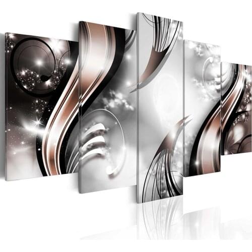 DIY Diamond Painting Lines Wall Art Cross Stitch Picture Abstract 5d 5 Pcs Embroidery Mosaic Full Round Drill Home Decor Gifts