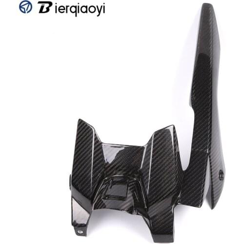 For Yamaha MT07 FZ07 2013-2017 Motorcycle MT 07 Carbon Fiber Rear Tire Hugger Fender Mudguard Chain Guard MT-07 Protection Cover