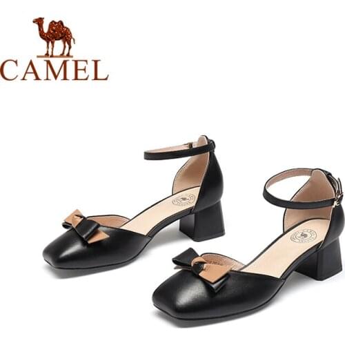 Camel Women's Shoes With A Strap
