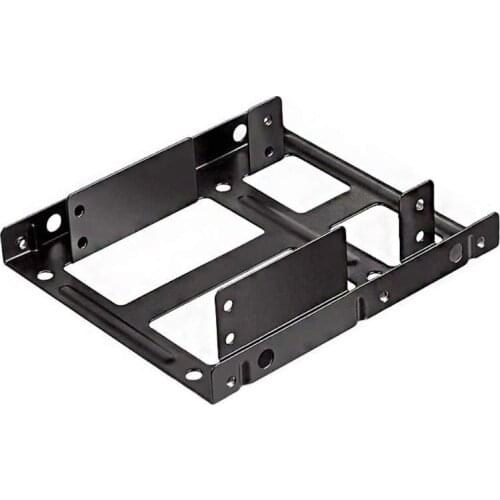 Eunaimee 2 of 2.5"SSD/Hard Drive to 3.5" Drive Bay Adapter Mounting Bracket HDD Converter Tray, support 2pcs SSD Drive