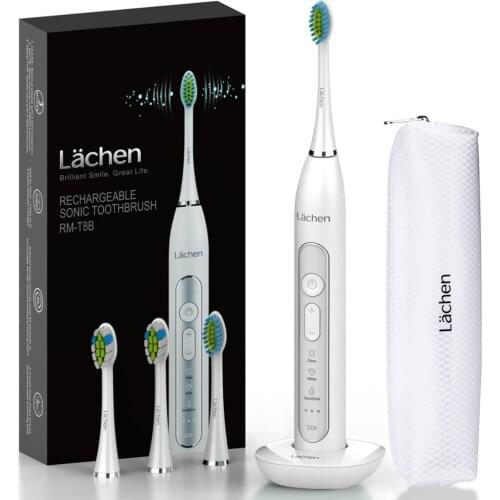 Global Version Lachen T8 Sonic Electric Toothbrush Upgraded Adult Waterproof Ultrasonic Automatic Toothbrush USB Rechargeable