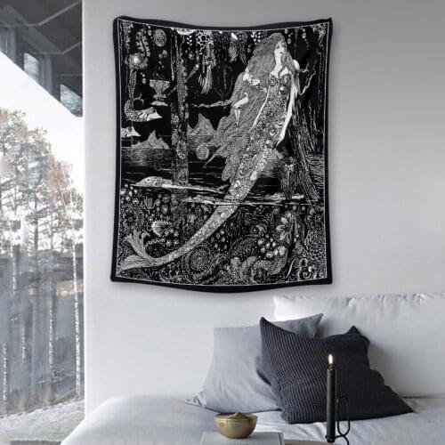 Mandala witchcraft style home decor tapestry bedroom wall hanging cloth printed background cloth living room wall hanging