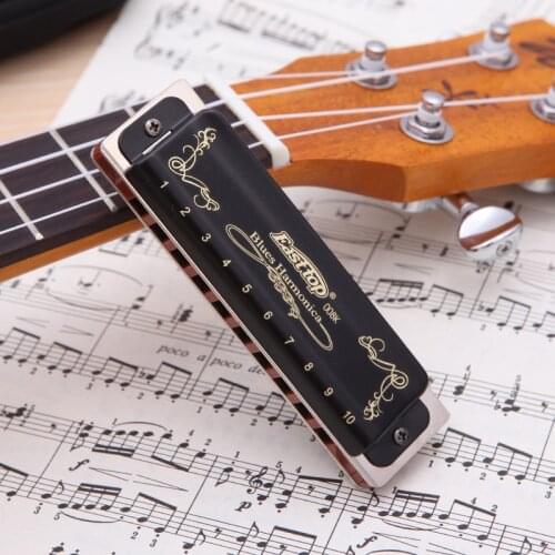 Chromatic 10 Hole Harmonic Professional Microphone Harmonica Musical Instruments Diapason Musique Woodwind Instruments Ed50kq