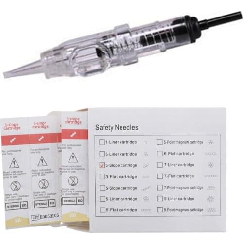 Tattoo Permanent Makeup Pen Machine Flat Needles Tips Professional 100piece lot 3sf Disposable Sterilized Supply for Eyebrow lip