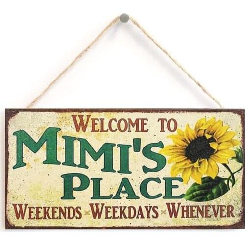 Papa/ Nana Wooden Sign Rustic Lovely Gifts Decorative Decor Wall Decoration For Family Plaques Farmhouse Garage B4V6