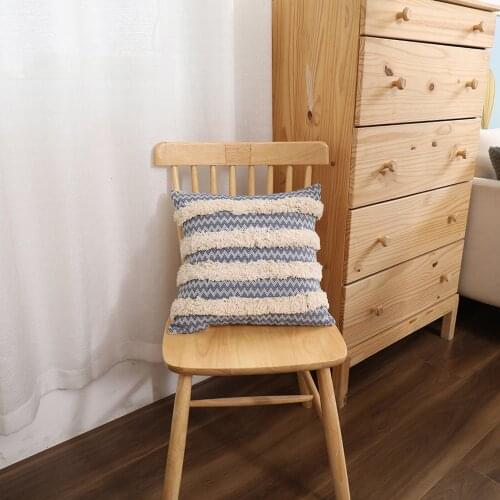 Tufted Pillow Covers Nordic Decorative Woven Square Cushion Covers for Home Sofa Chair Car