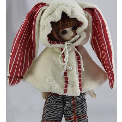 NEW Bjd Doll Clothes Lovely Rabbit ears Suspenders Skirt/Suspenders Pants 1/4 1/6 BJD MSD YOSD Doll Clothes