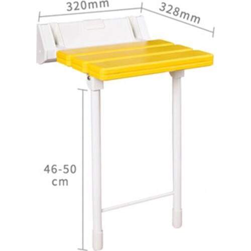 New Bath Shower Wall Chair Bathroom Stool High-quality Household Wall Mounted Shower Seat Bathroom Folding Chair With Stool Legs