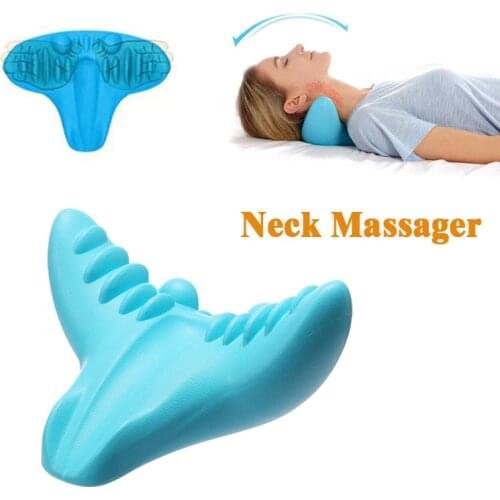 2020 New Design Neck Retractor Pillow Memory Foam Orthopedic Pillow Gravity Stretch Cervical Vertebra Massage Spots Pillow