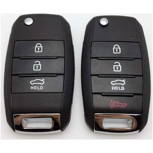 3/4 Button Replacement Flip Folding Remote Key Shell Case For Kia K2 K3 K5 Forte Fob Key Cover