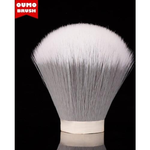 OUMO BRUSH-Tuxedo Smoky gray synthetic hair shaving brush knots