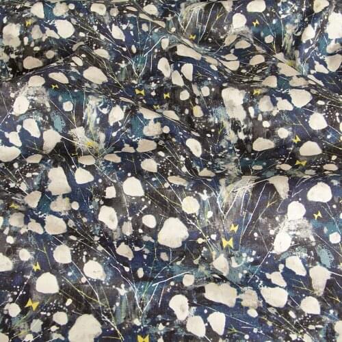 Half-Meter Cotton Fabric Patchwork Quilting Fabric Snow Flowers