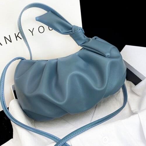 Pleated Cloud Designer Woman Handbags Shoulder Bags Crossbody Luxury Knotted Plain Summer Small Fashion Messenger Hobos Bag